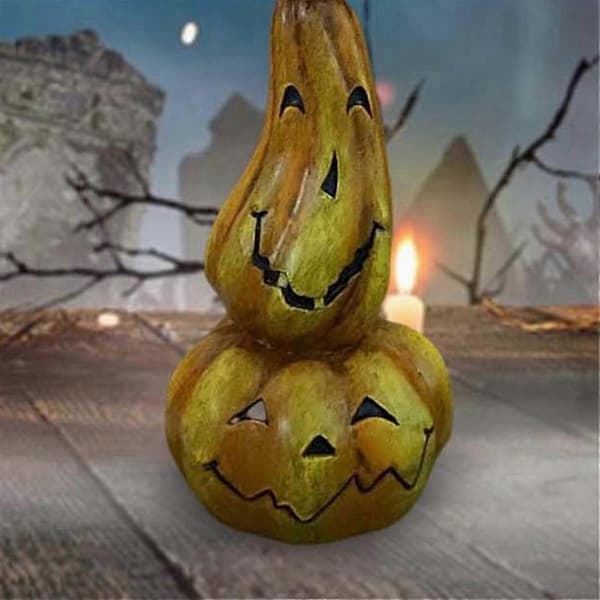 Gresskar-lysestake Halloween-dekorasjon bordoppsats lysholder 1 stk