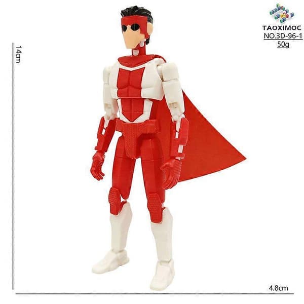 9L3D-printede superhelte Invincible 2.0 Anime Multi-leddede formskiftende legetøj Actionfigur tilbehør Style 9