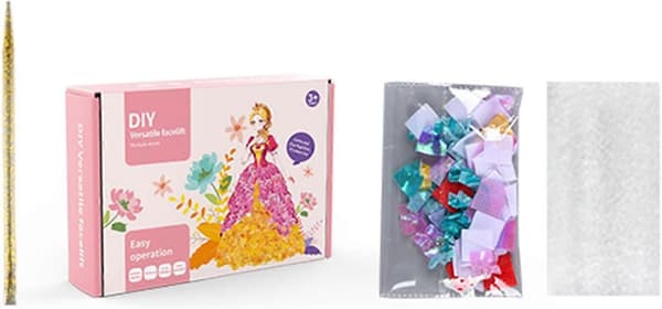 Prinsesse Udklædningslegetøj Tilpasningsbart Farvematchingskjole Design Sæt Komplet Sæt