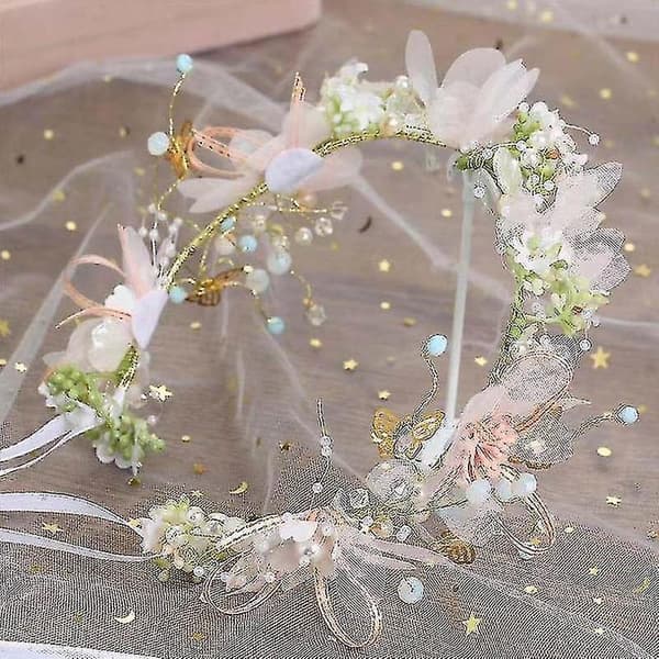 Prinsesse Tiara Krone Dekor Brud Brudepike Bryllup For Jente Hodebånd