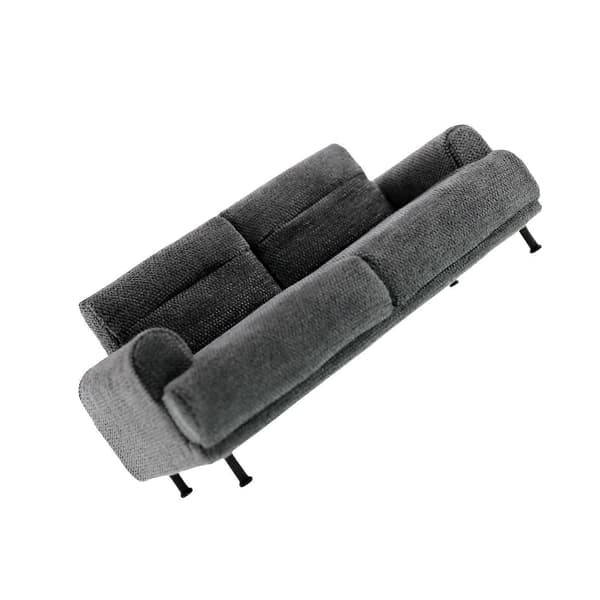 Miniature Stue Sofa Model Detaljeret Dukke Møbler 1/10 Skala Model Til Samler Grå Gray