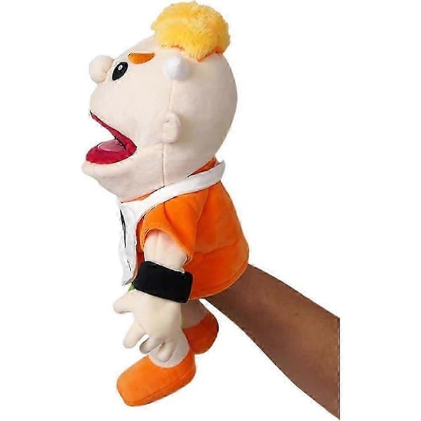 Jeffy Handdocka Tecknad Mjuk Plyschleksak, Cosplay Docka Handdocka Spel för Barn Present 55cm Junior