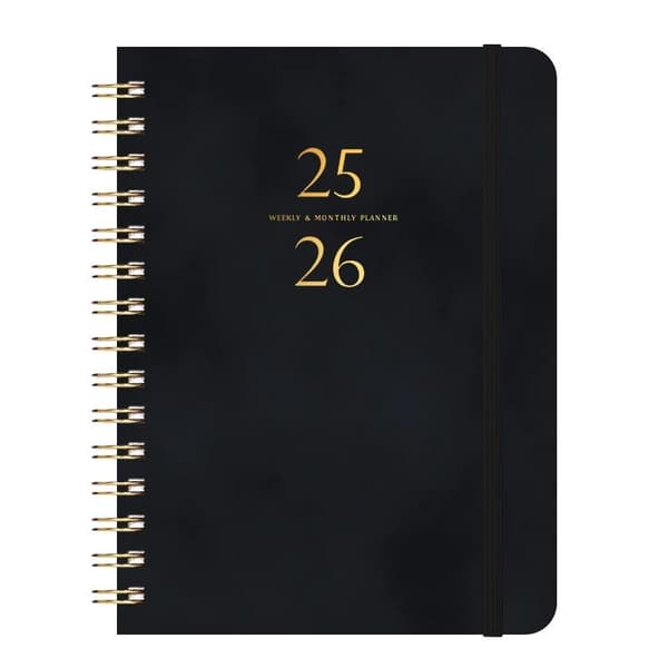 Notesbog Dagbog 2025-2026 Planlæg Denne Kalenderbog Indbinding Notesbog Kalender Uge Notesbog