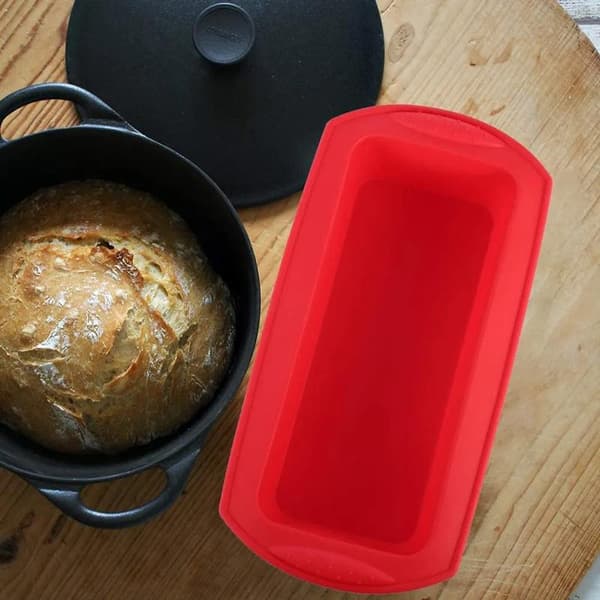 Silikone brødform, 27 cm, non-stick & let at rengøre, silikoneform til kager og brød