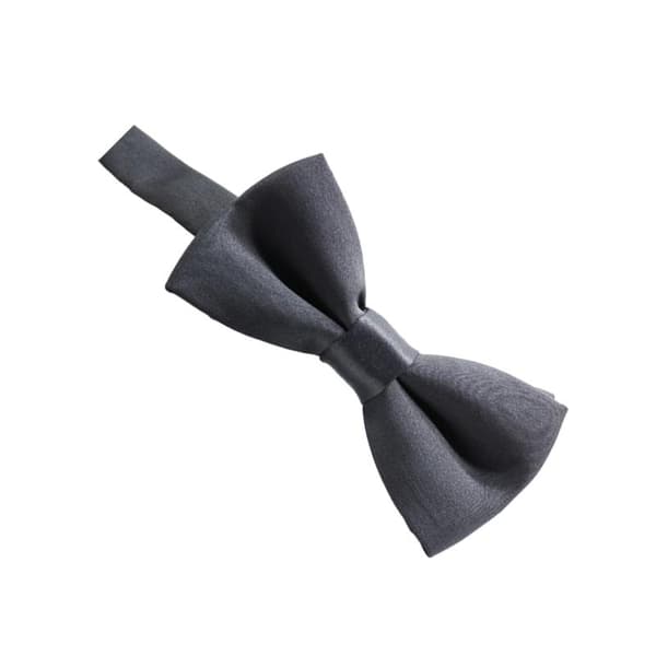Kompakt og lett smal sløyfe for gutter til bryllup og Dark grey