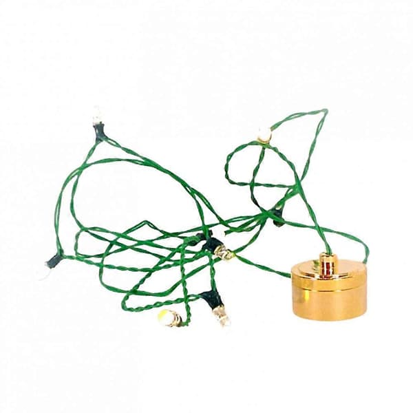Dockhus 8 Klara Lampor Miniatyr Led Batteri Julgransbelysning