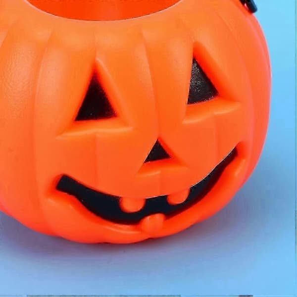 Mini gresskar-godteribøtter til Halloween knask eller knep, plastgryter-bøtter-y10