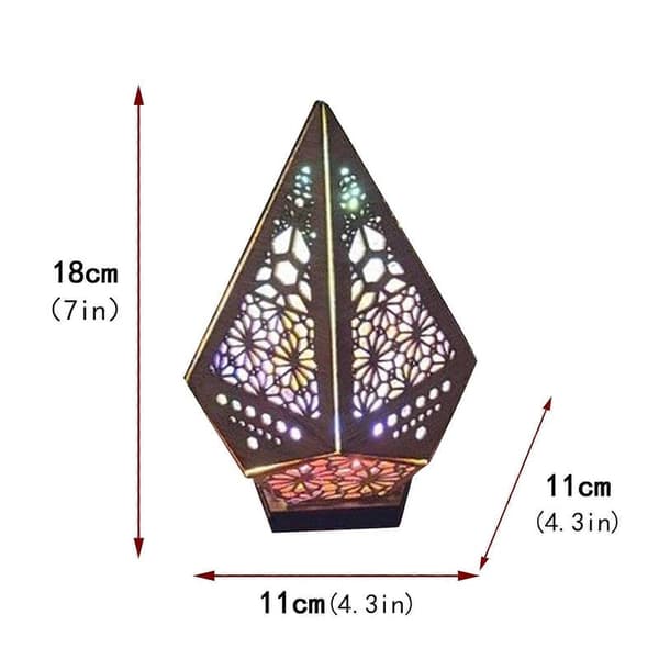 3D Gulvlampe Bohemsk Lys Bohemsk Stil Dekor Gave til Hjem Hage White