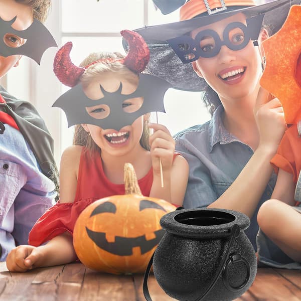 Halloween-noitapata, pyöreä karkkikulho lapsille, 2 kpl
