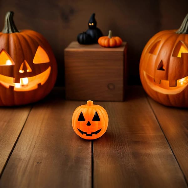 South græskarslikholder til Halloween, 20 stk. mini-græskarbeholdere i plast