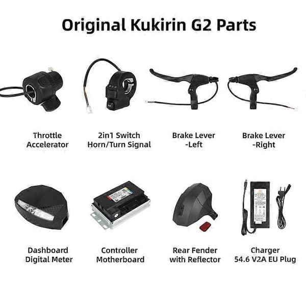 Kukirin G2 Scooter Gas Switch Bagskærm Skivebremse Reservedele 2in1 Switch