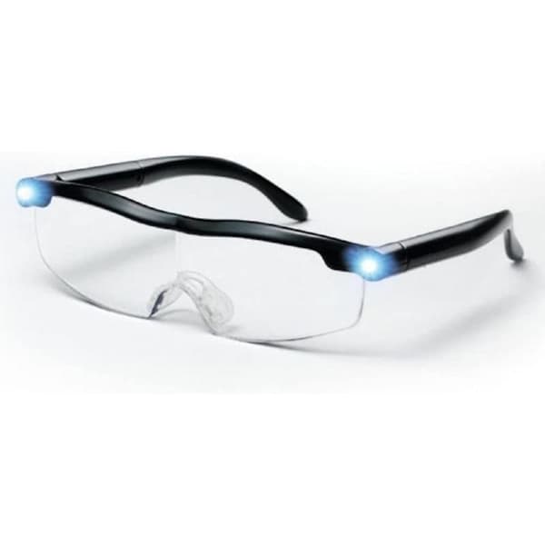 Lesebriller - Kraftig forstørrelsesglass med LED-lys,