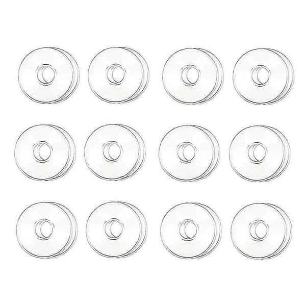 Glasslysestaker for lysestaker, 12 stk. lysdryppbeskyttere, ringer for koniske lys