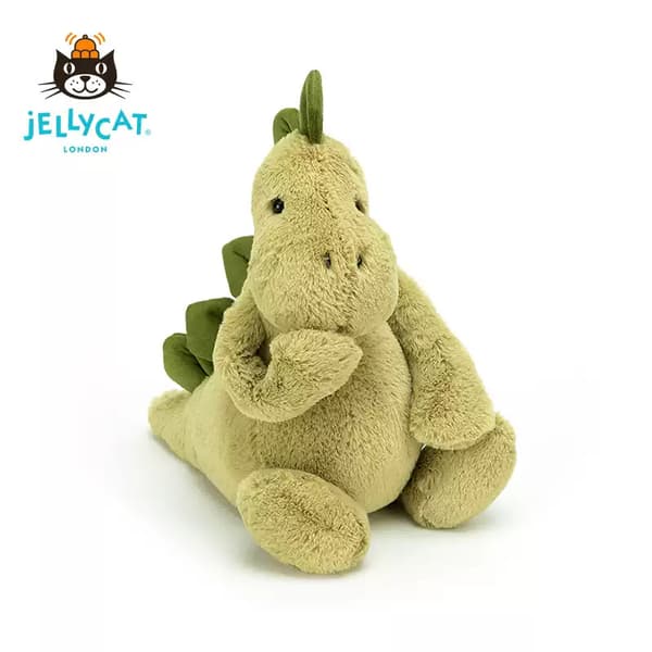 Jellycat Grøn Dinosaur Plysdyr, 20cm