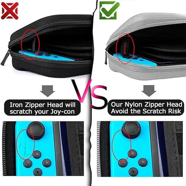 Vekselfutteral - Bæreveske med 20 spillkassetter, for Nintendo Switch-konsoll og tilbehør, grå