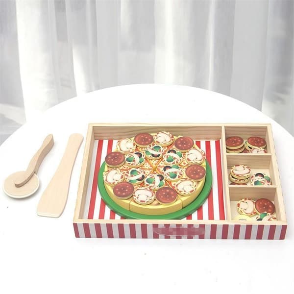 Träpizza | Köksleksset för barn, Låtsasköksleksak | Ålder 3+