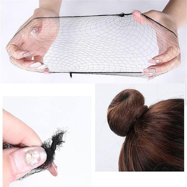 20/40 stk Usynlige hårnet Fint net sort 20 stk sort black 20 Pcs