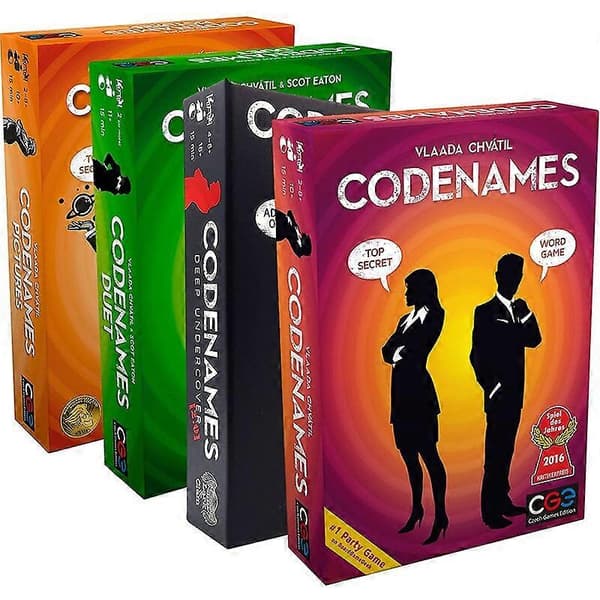 Czech Games Codenames Duet The Two Player Word Deduction Game Deep Undercover 2.0 Pictures Standard Board Game Red
