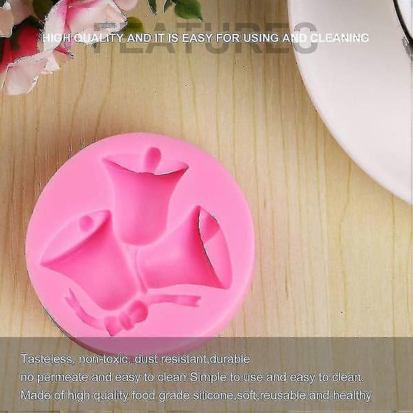 DIY Juleklokker Prægede Former Kage Chokolade Fondant Forme Småkageforme