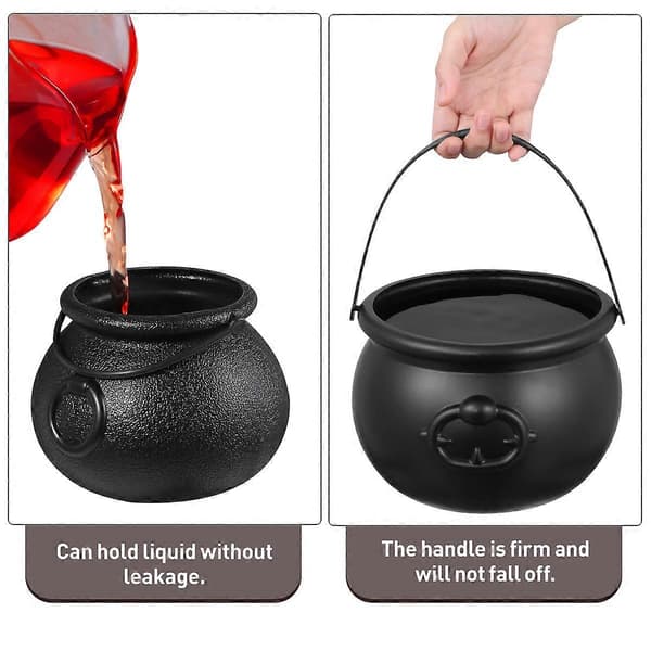 Sort spand til Halloween-slikopbevaring og dekoration 7 stk. Black