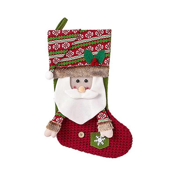 Jultomte Snögubbe Älg Presentstrumpor - Julgransdekoration
