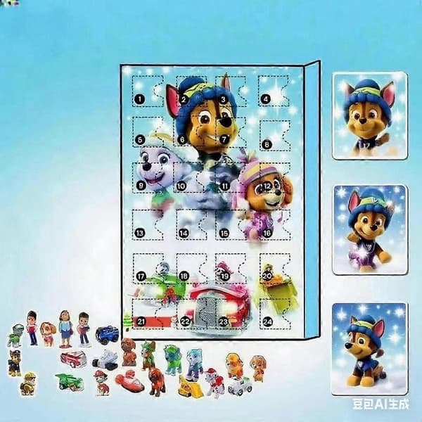 Jule-adventskalender 24 dages nedtælling blind box overraskelseslegetøj til børn gave intelligensudvikling A