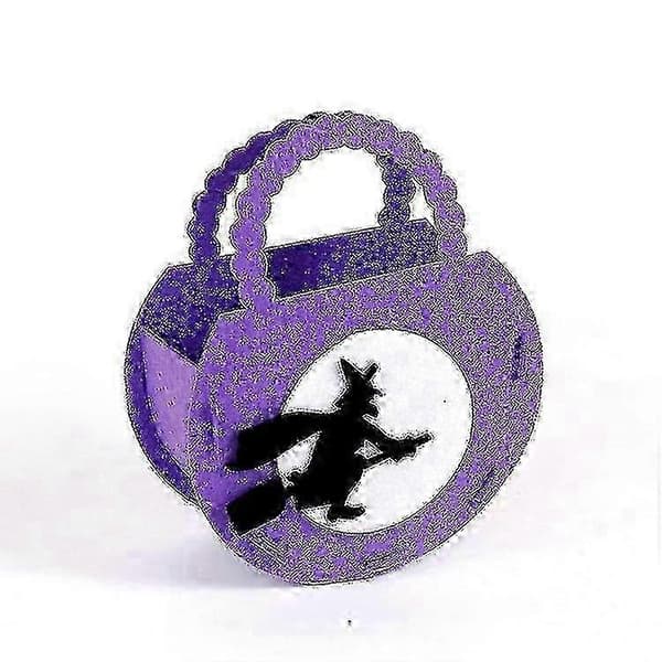 Halloween-godteribøtte i fiberduk, kompakt og lett