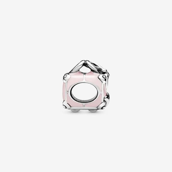 Pandora - Rosa Reiseveske Charm - Sterlingsølv