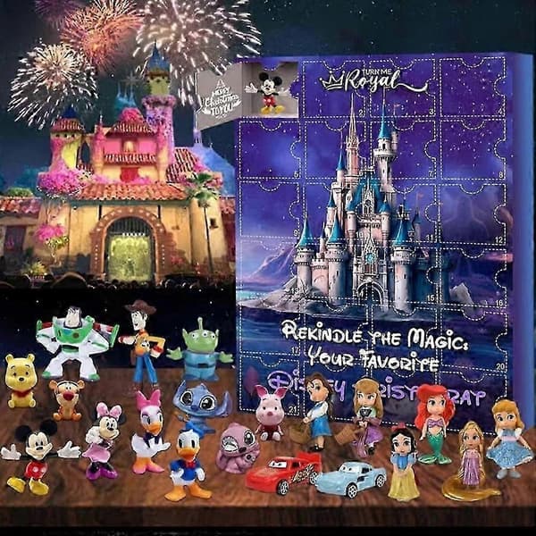 Disney Mickey Mouse 24-dages julekalender med håndlavede ornament-blind boxes jkw Disney E