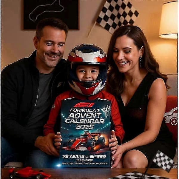 2026 Formel 1 adventskalender blind box racing-tema julnedräkning present