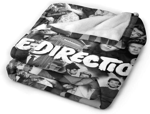One Direction Filt Mikrofleece Sengteppe Supermyk Koselig Luksuriøs Sofateppe 125x100cm 50x40in 125x100cm