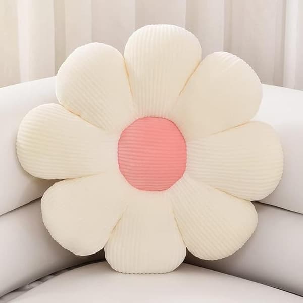 Blomsterpude, blomsterformet pude, gulvpude, siddepude