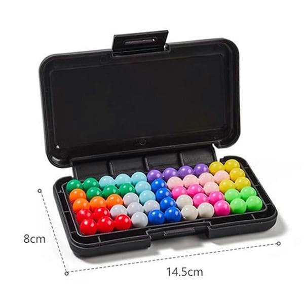 200 Utfordringer IQ 3D Puslespillbrett Spill Klassisk Pyramideplate Perle Logisk Sans for Barn Pyramide