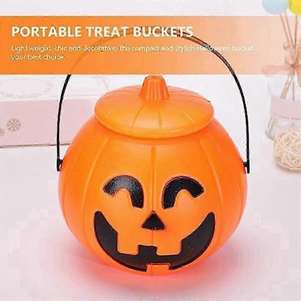 Gresskar godteribøtte, Halloween gresskarbøtte, Gresskarbøtte Jack Lantern godterikurv Halloween P
