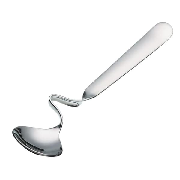 6 stk. honningskjeer, rustfritt stål, 14,5 cm