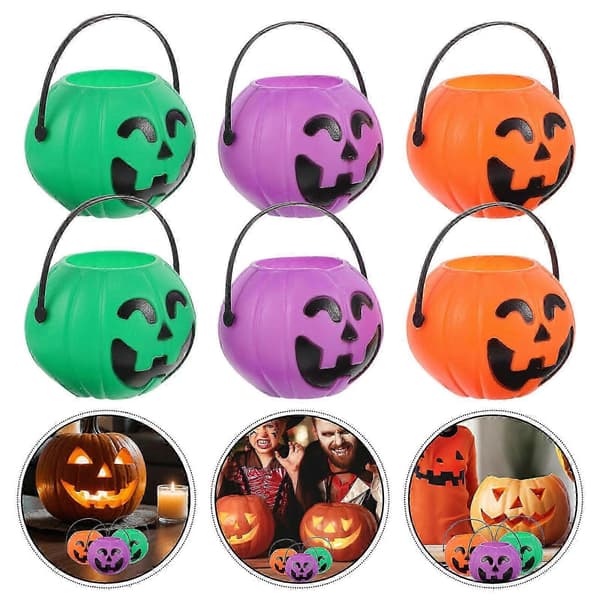 Häxkittel-hink Halloween godishållare för förvaring 12-pack