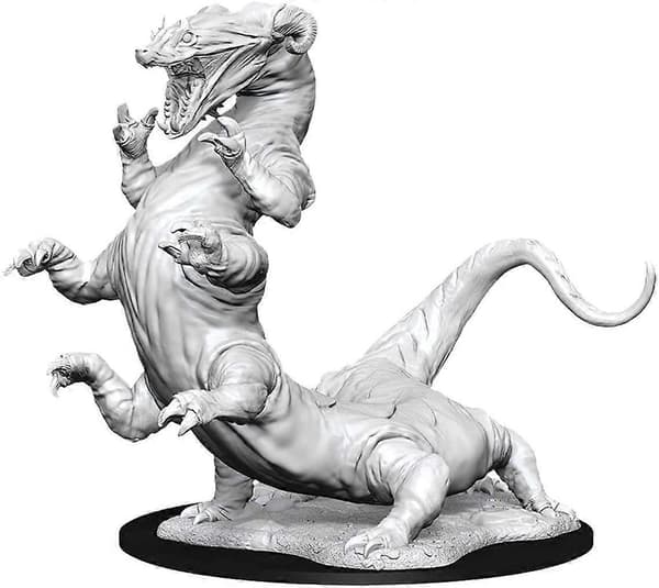 D&D Nolzurs Marvelous Upainted Miniatures Wave 11 Young Silver Dragon (W11)