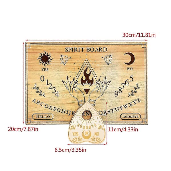 Mystic Talking Board planchetilla: Puinen henkipeli 2+ pelaajalle devil