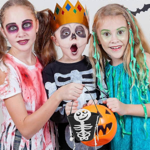 Slikpose filtspand til Halloween Trick or Treat sort mulepose