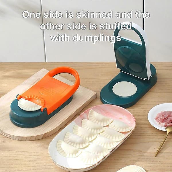 Dumpling Skin Chapati Maker Press Mold Håndtak Deigpresser Wrapper Form Kake Orange