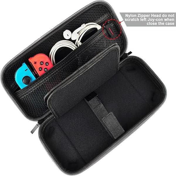 Vekselfutteral - Bæreveske med 20 spillkassetter, for Nintendo Switch-konsoll og tilbehør, grå