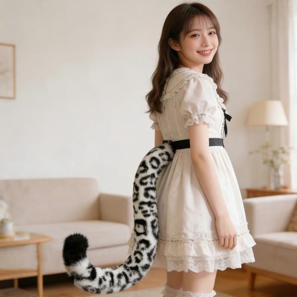 Elastisk Leopard Øre Pannebånd Kostyme Hodeplagg Rollespill Hodeplagg For Sceneopptredener Og Sammenkomster Flerfarget paw brown