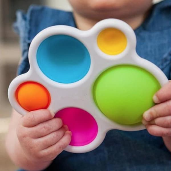 2-pakning - Enkle Dimple Pop It Fidgetleker - Leke
