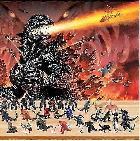 2025 Julekalender Godzilla Julekalender Blind Box Legetøj
