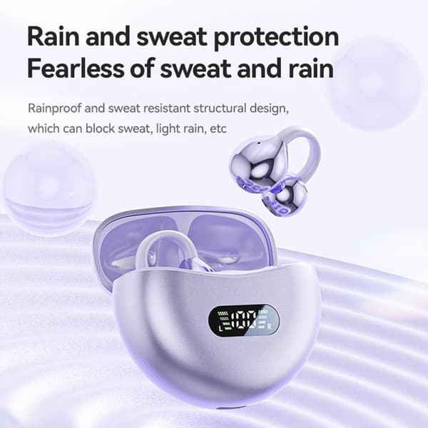 Öronklämma typ benledning öppet öra Bluetooth-headset Purple