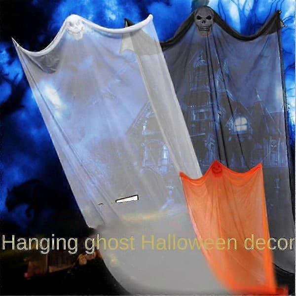 Retro Halloween hengende spøkelsespryd, klassisk dekorasjon i tøy