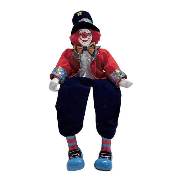 Klovnedukke Figur Skrivebordspynt Håndverk Solid 43 cm for Hjemmefestdekorasjon