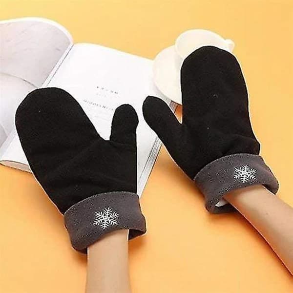 Hand i hand-vanter til par, handsker, vintervarme handsker, valentinsdagsgaver til par, vanter, vintervarme handsker, sort