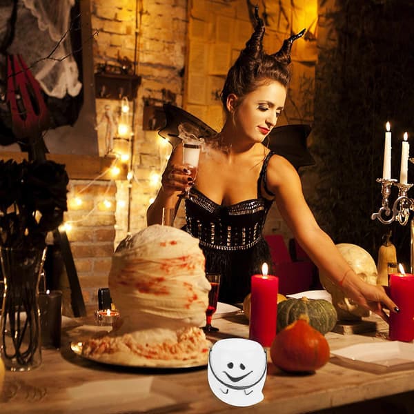 Gresskar-godteribøtte for oppbevaring, 3 stk. Halloween-godteriholdere i plast med håndtak