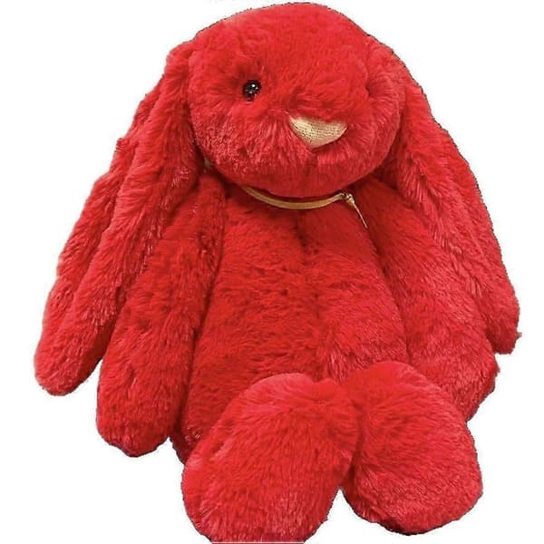 Red Bonnie Rabbit 36CM Ragged Ears Rabbit Creative Rabbit Soothing Doll Same as Jct